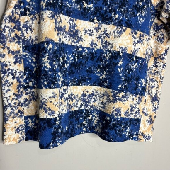 Anthropologie Postmark Floral Striped Textured Top, size L - Picture 6 of 12